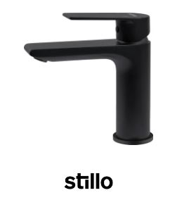 Grifería de lavabo alta Stillo Kios negro con aireador