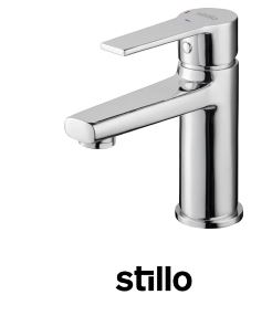 Grifería de lavabo alta Stillo Mónaco Cold Open cromo con aireador