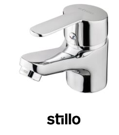 Grifería de lavabo media Stillo Capri Evo cromo con aireador
